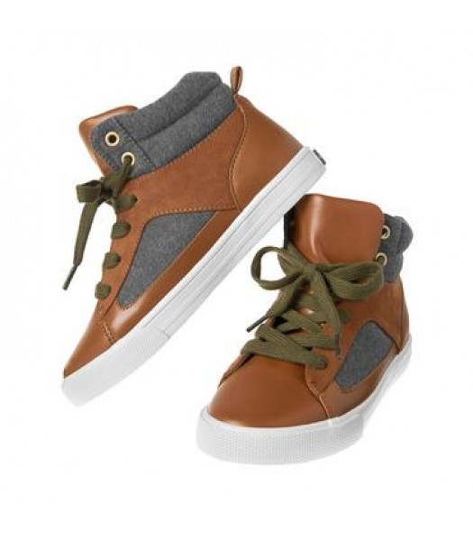 Crazy 8 brown/gray laceup high top sneakers